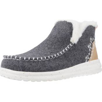 Chaussures Femme Bottines HEY DUDE DENNY FAUX SHEARLING Gris