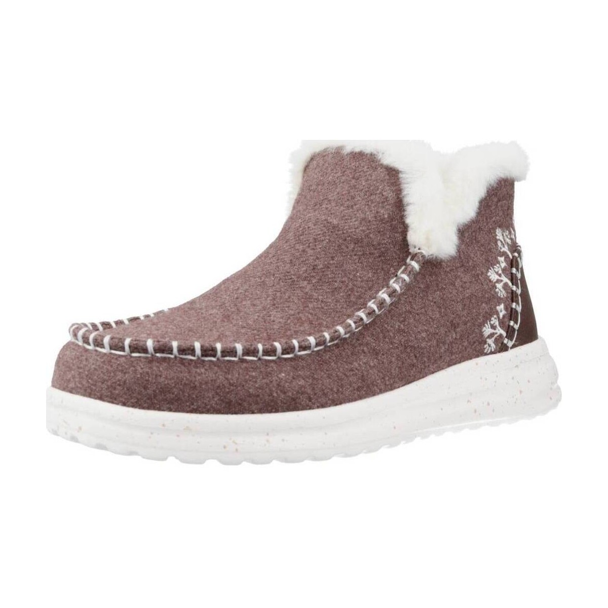 Chaussures Femme Bottines Hey Dude DENNY FAUX SHEARLING Marron
