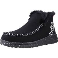 Chaussures Femme Bottines HEYDUDE DENNY FAUX SHEARLING Noir