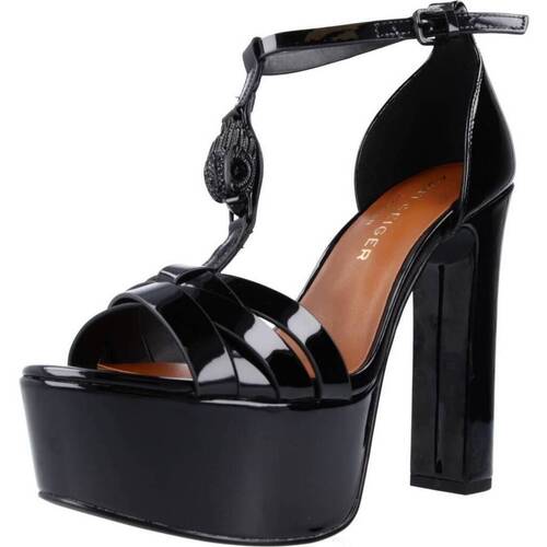 Chaussures Femme Sandales et Nu-pieds Kurt Geiger London HAMPTON HIGH PLATFORM Noir