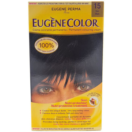 Beauté Femme Colorations Eugene Perma Crème Colorante Permanente Eugènecolor - 15 Noir Noir
