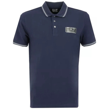 Vêtements Homme T-shirts & Polos trainers emporio armani x3x126 xn029 q495 blk blk blk platino Polo Bleu
