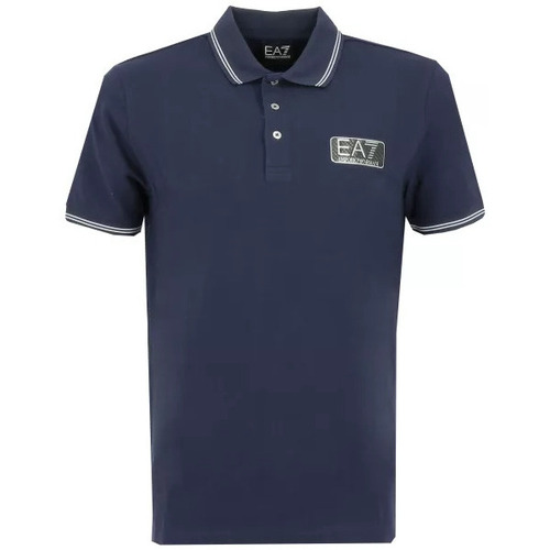 Vêtements Homme T-shirts & Polos Ea7 Emporio Armani Kleidung Polo Bleu