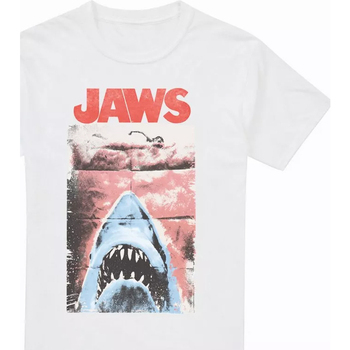 Vêtements Homme T-shirts manches longues Jaws Punk Blanc