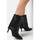 Chaussures Femme Bottines Vera Collection Bottines avec rabat, à talon aiguille et bout pointu Noir