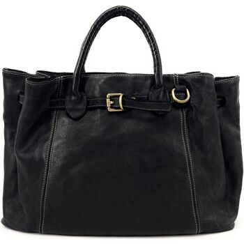Sacs Femme logo-embossed leather shoulder bag Oh My Bag DEMETER Noir