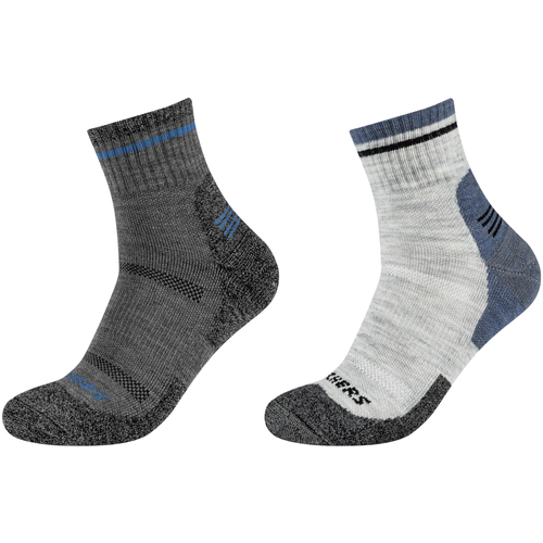 Skechers 2PPK Men Trail Wool Quarter Socks Gris - Sous-vêtements Chaussettes  de sport Homme 27,93 €