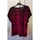 Vêtements Femme T-shirts manches courtes Sans marque Haut velours neuf L'Atelier Bordeaux