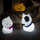 Maison & Déco Enfant Lampes à poser Kontiki Veilleuse souple en silicone - Lili la chatte Blanc