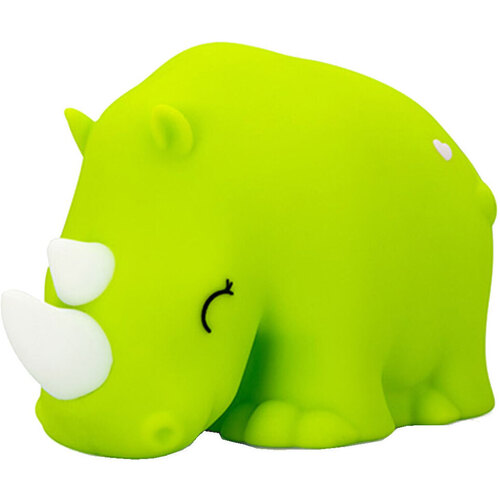 Maison & Déco Enfant Coco & Abricot Kontiki Veilleuse souple en silicone - Scott le Rhinocéros Vert