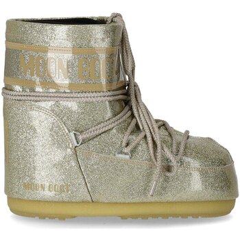 Chaussures Femme Bottes de neige Moon sticas Boot Icon Low Glitter Doré