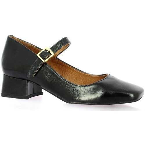 Chaussures à talon Escarpins femme en cuir vernis noir Size 36