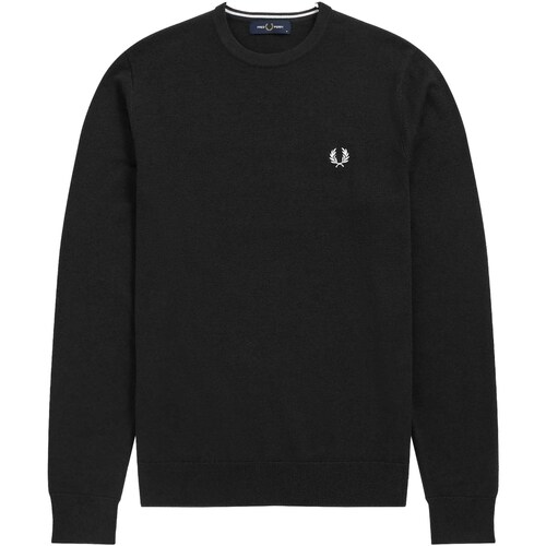 Vêtements Homme Sweats Fred Perry Maglione Fred Perry Classic Crew Neck Nero Noir