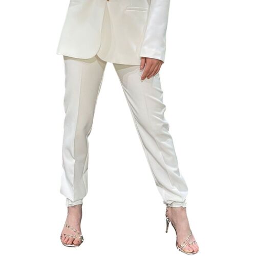 Vêtements Femme Robes Motel Pantalone Sigaretta Elegante Bianco White PE22197 Blanc