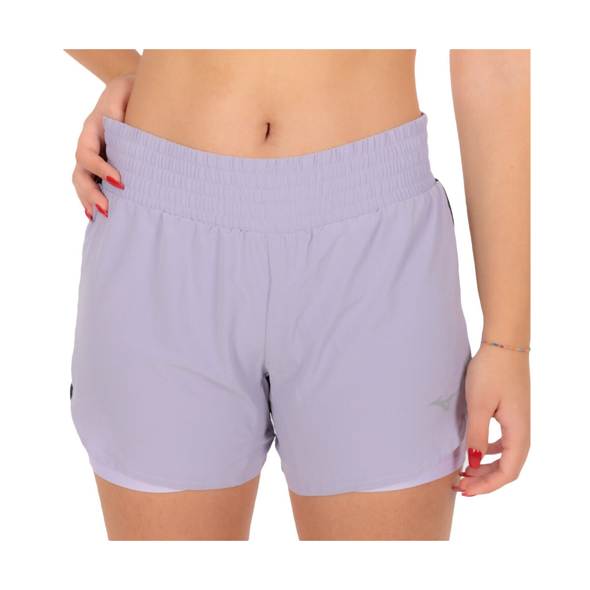 Vêtements Femme Shorts / Bermudas Mizuno J2GBA202-68 Violet