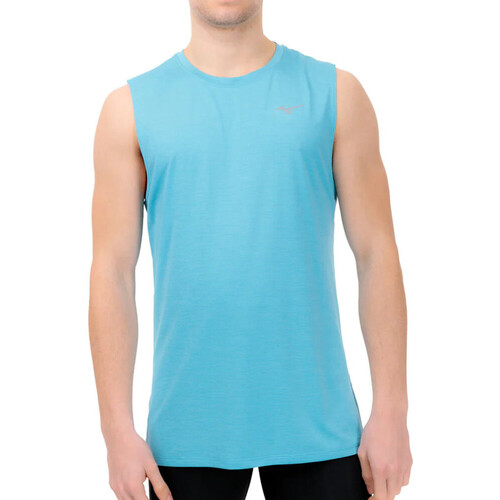 Vêtements Homme Débardeurs / T-shirts sans manche Mizuno Cinza J2GA8008-72 Bleu