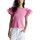 Vêtements Femme asymmetric wrap sleeveless shirt  Rose