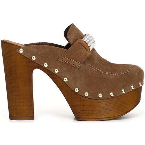 Chaussures Femme Sandales et Nu-pieds Café Noir C1FS6030 Marron