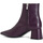 Chaussures Femme Bottines Café Noir C1ND4001 Violet