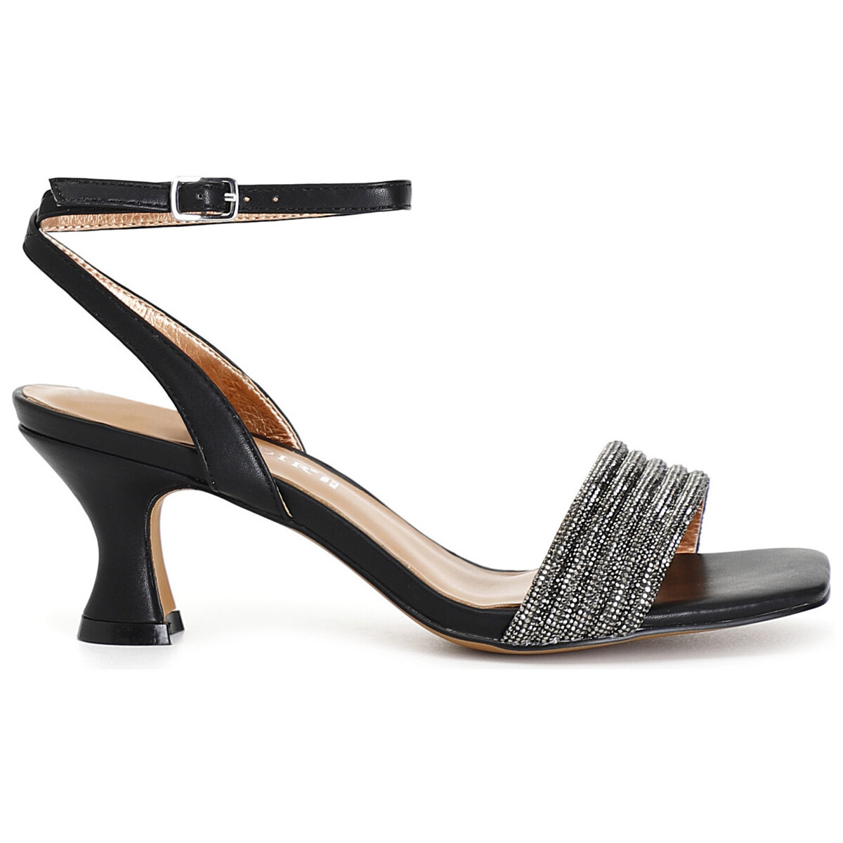 Chaussures Femme Sandales et Nu-pieds Café Noir C1XW9002 Noir