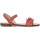 Chaussures Femme Sandales et Nu-pieds Café Noir C1JS1155 Rouge