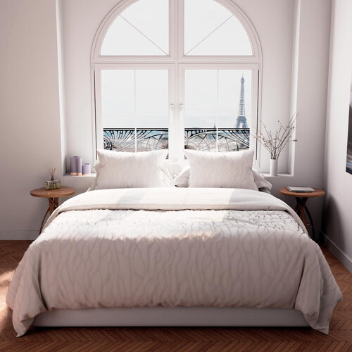Maison & Déco Parures de lit Intemporel TUFT blanc Blanc