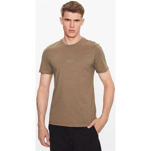Vêtements Homme T-shirts stretch & Polos Guess M2YI72 I3Z14 AIDY-G8K2 DESERT GREEN Vert