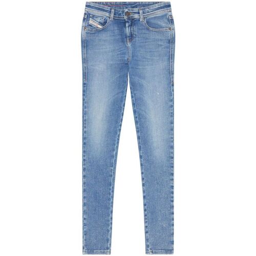 Vêtements Femme Jeans fitted Diesel 2017 SLANDY - 09D62-01 Bleu