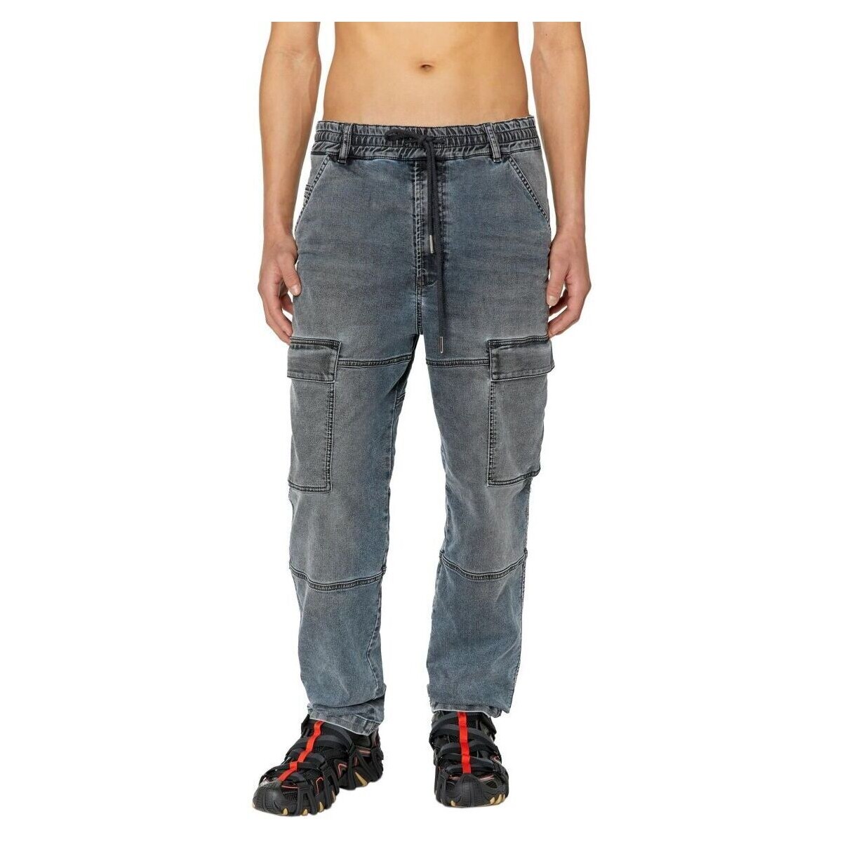Vêtements Homme Jeans Diesel D-KROOLEY-CARGO JOGG A09731-068EZ-02 Gris