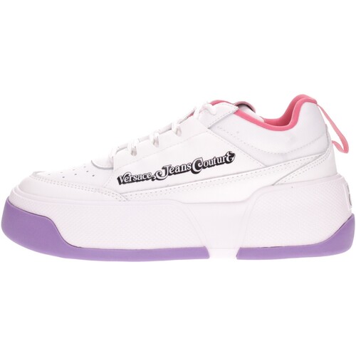 Chaussures Femme Baskets mode Versace JEANS Jeans Couture  Blanc