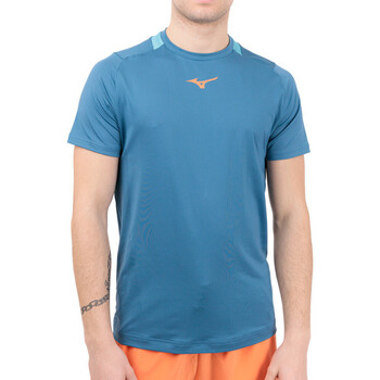 Vêtements Homme T-shirts manches courtes Mizuno Club 62GAA001-17 Bleu