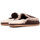 Chaussures Femme Mules Mou FW161007A SUEDE SLIPPER FULL ESKIMO STITCH MOCHA Marron
