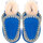 Chaussures Femme Mules Mou FW161007A SUEDE SLIPPER FULL ESKIMO STITCH LAPBL Bleu