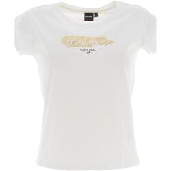 Vêtements Fille T-shirts manches courtes Kaporal Tee shirt manches courtes Blanc