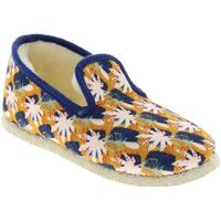 Chaussures Femme Chaussons Chausse Mouton Charentaises TROPICALE Jaune