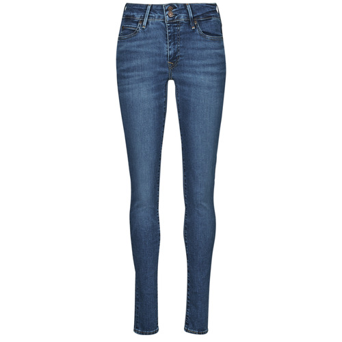 Vêtements Femme gray Jeans skinny Levi's 711 DOUBLE BUTTON Bleu