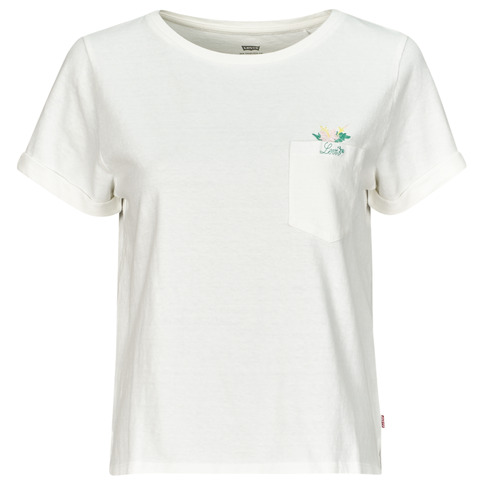 Vêtements Femme T-shirts manches courtes Levi's GR MARGOT POCKET TEE Blanc