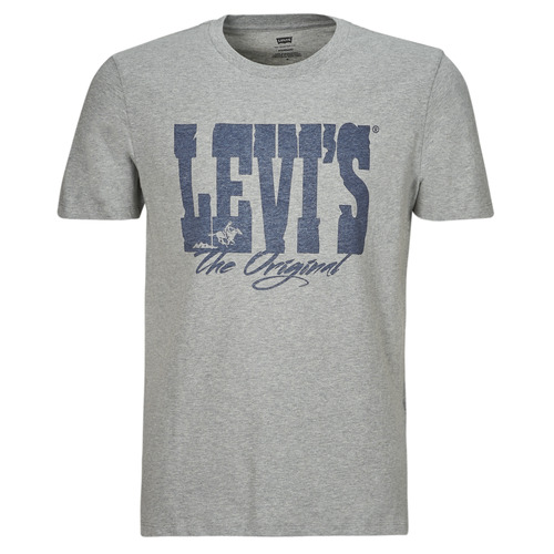 Vêtements Homme s chest pocket shirt Levi's GRAPHIC CREWNECK TEE Gris