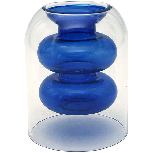 Maison & Déco Vases / caches pots d'intérieur Signes Grimalt Vase En Cristal Bleu
