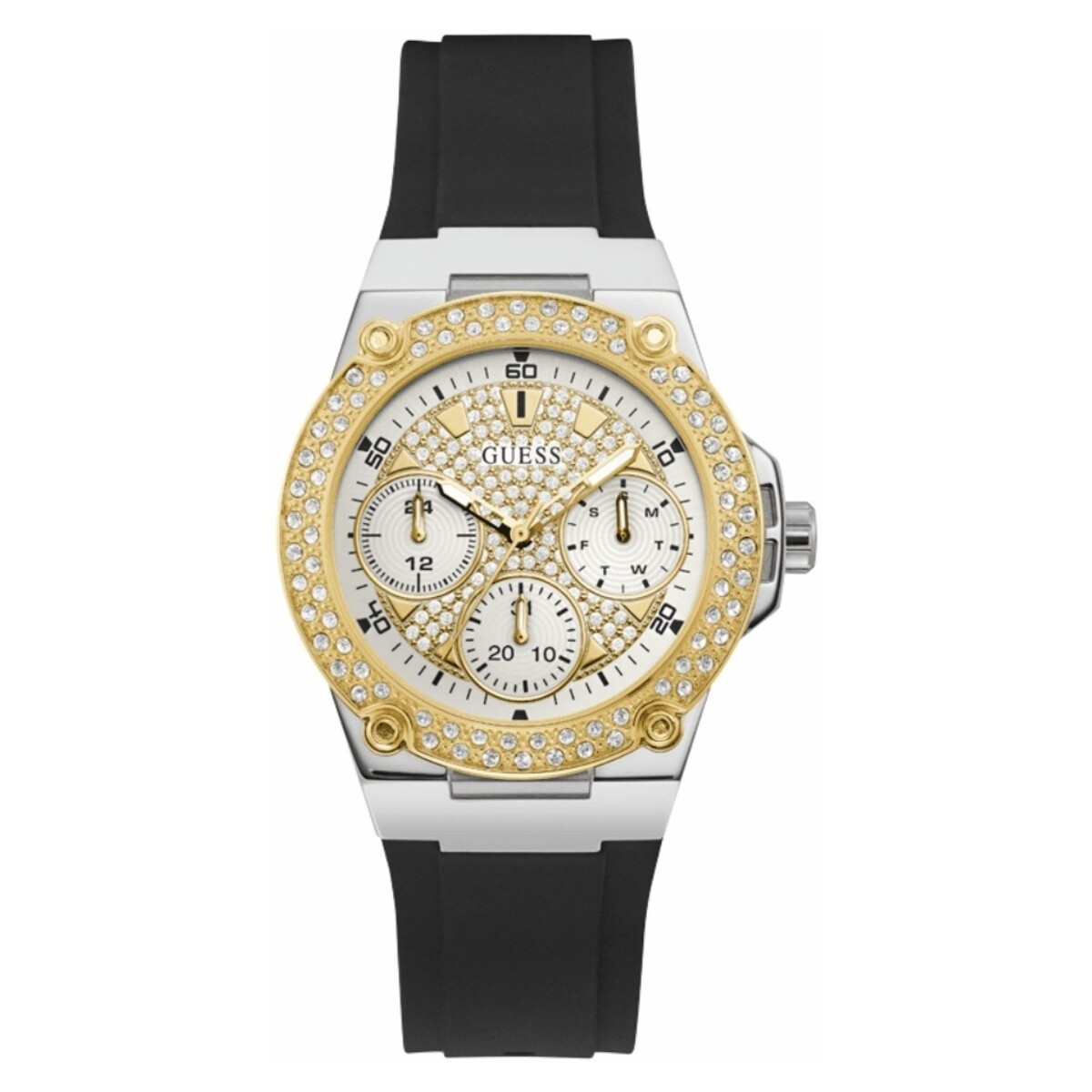 buy guess small embracing rings necklace Montres Digitales Guess Montre femme W1291L1 Doré