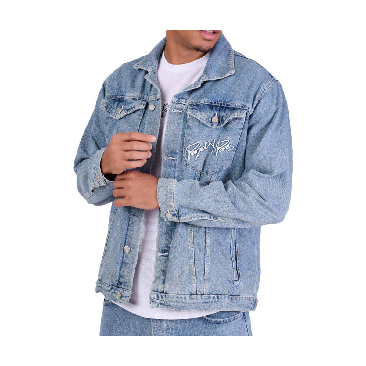 Vêtements Homme Vestes en jean Project X Paris PXP-T223000 Bleu