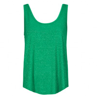 Vêtements Femme Débardeurs / T-shirts sans manche Pieces PCBILLO TANK TOP LUREX Vert