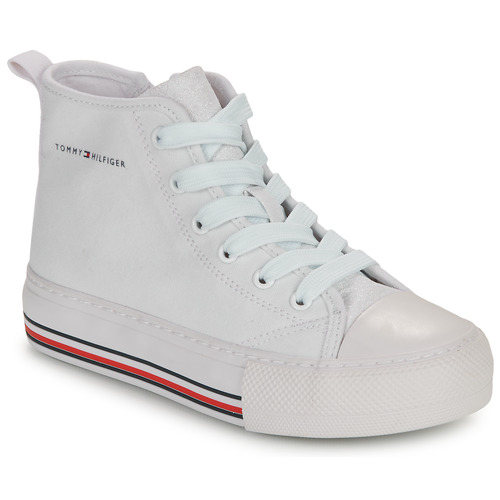 Chaussures Fille Baskets montantes ZFE Tommy Hilfiger BEVERLY Blanc