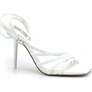 Chaussures Femme Sandales et Nu-pieds Steve Madden All In Sandalo Tacco Listini White  ALLI04S1 Blanc