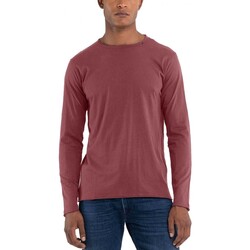 Vêtements Homme T-shirts & Polos Replay T-Shirt Regular Fit  Manches Longues Rouge Amarante Rouge