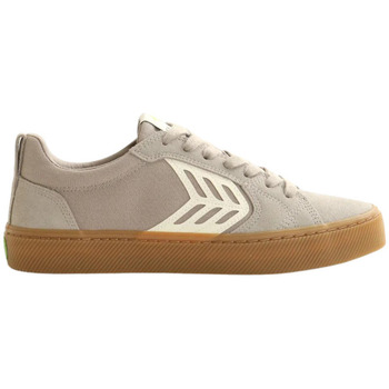 Chaussures Homme Chaussures de Skate Cariuma Running / Trail Grey Suede and Canvas Ivory Marron