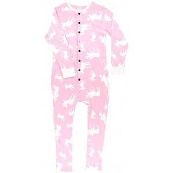 Vêtements Femme Pyjamas / Chemises de nuit Lazyone - Pyjama une pièce Pink classic moose adulte Rose
