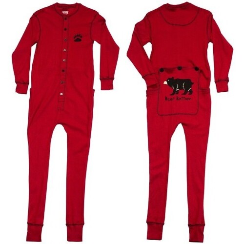 Vêtements Homme Pyjamas / Chemises de nuit Lazyone - Pyjama une pièce Bear bum adulte Rouge
