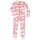Vêtements Garçon Pyjamas / Chemises de nuit Lazyone - Pyjama une pièce Pink classic moose enfant Rose