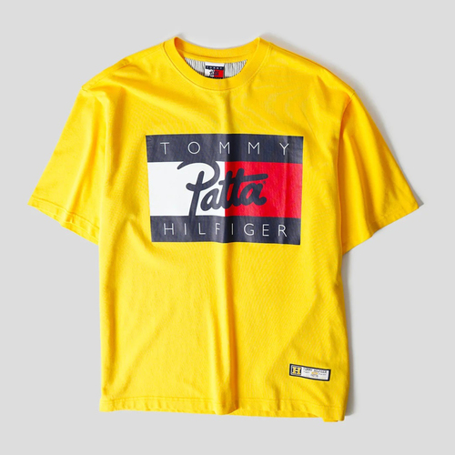Vêtements Homme T-shirts manches courtes Tommy Hilfiger T-shirt Tommy Hilfiger x Patta (Pollen) Large - NEUF Jaune